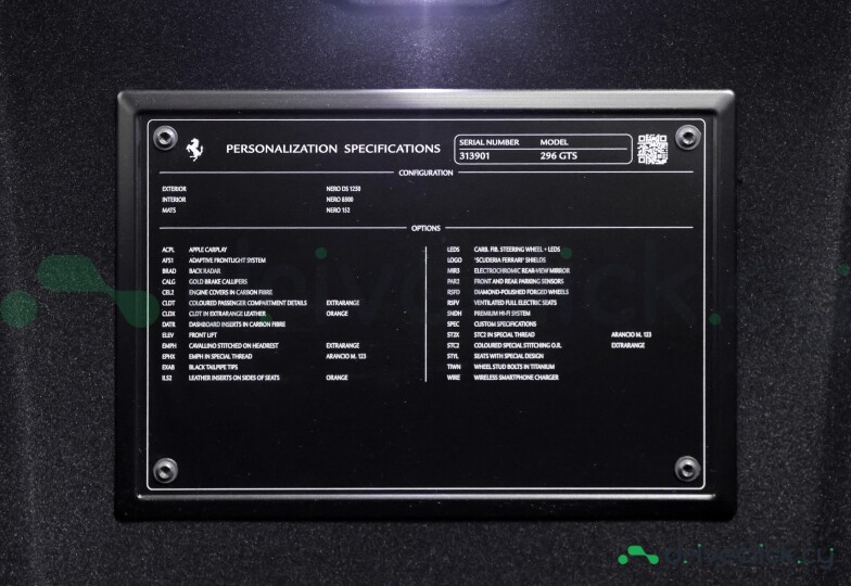 Ferrari 296 Black