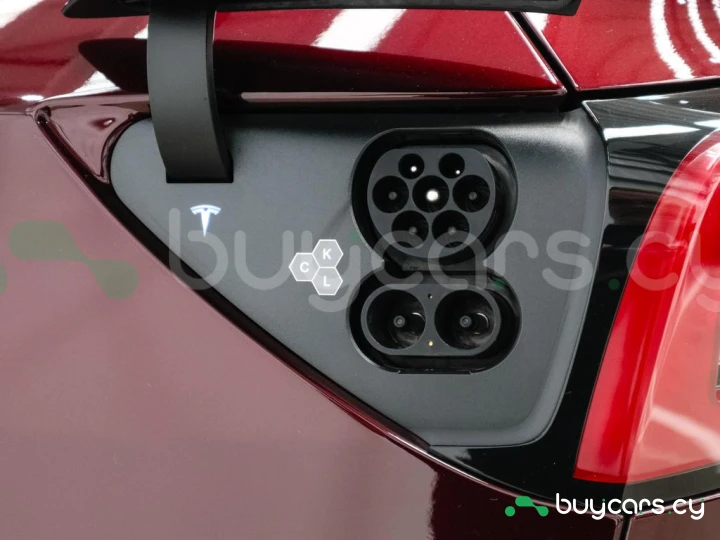 Tesla Model Y Dark red