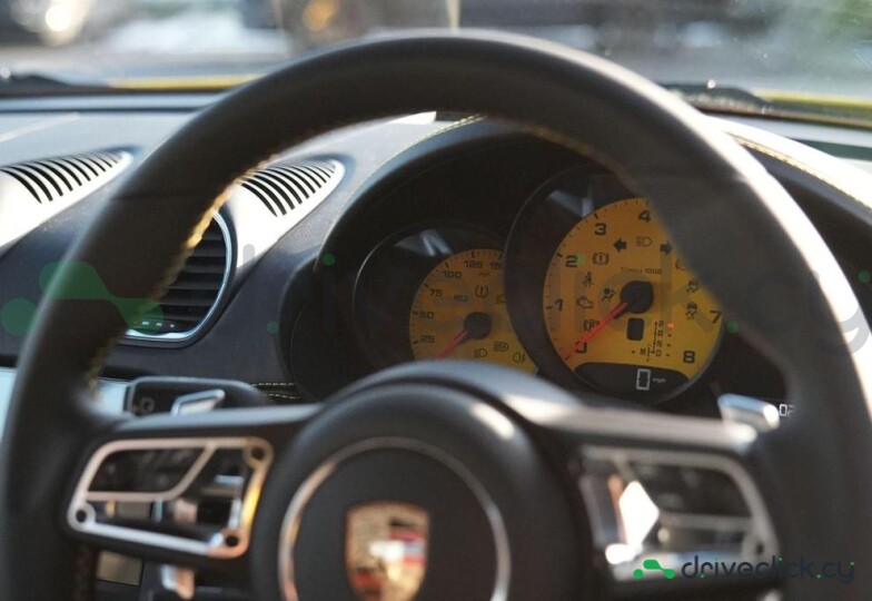 Porsche Cayman Yellow