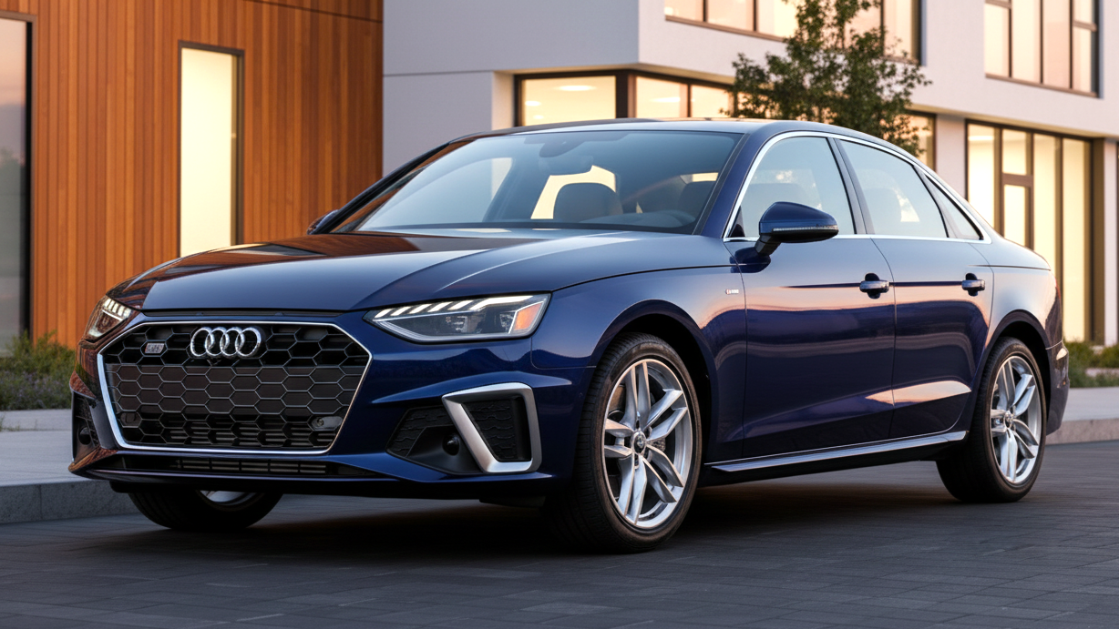 Audi A4 blue colour