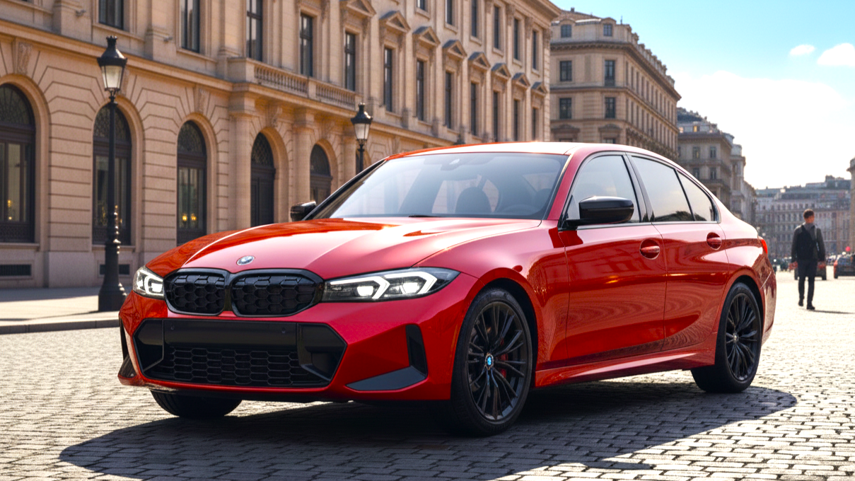 BMW 3 Series xDrive red colour