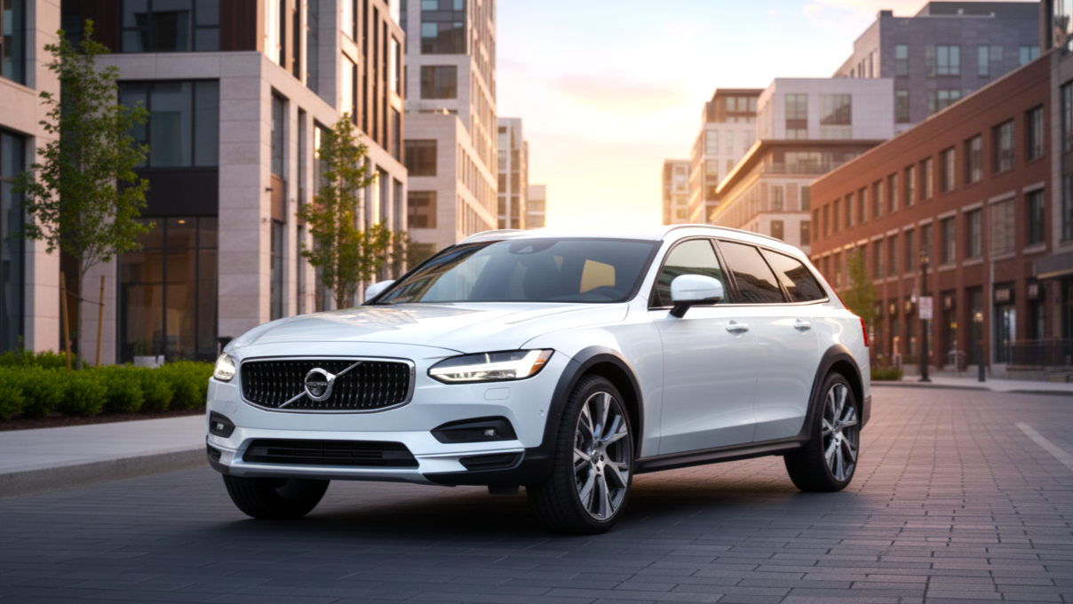 Volvo V90 Cross Country white colour