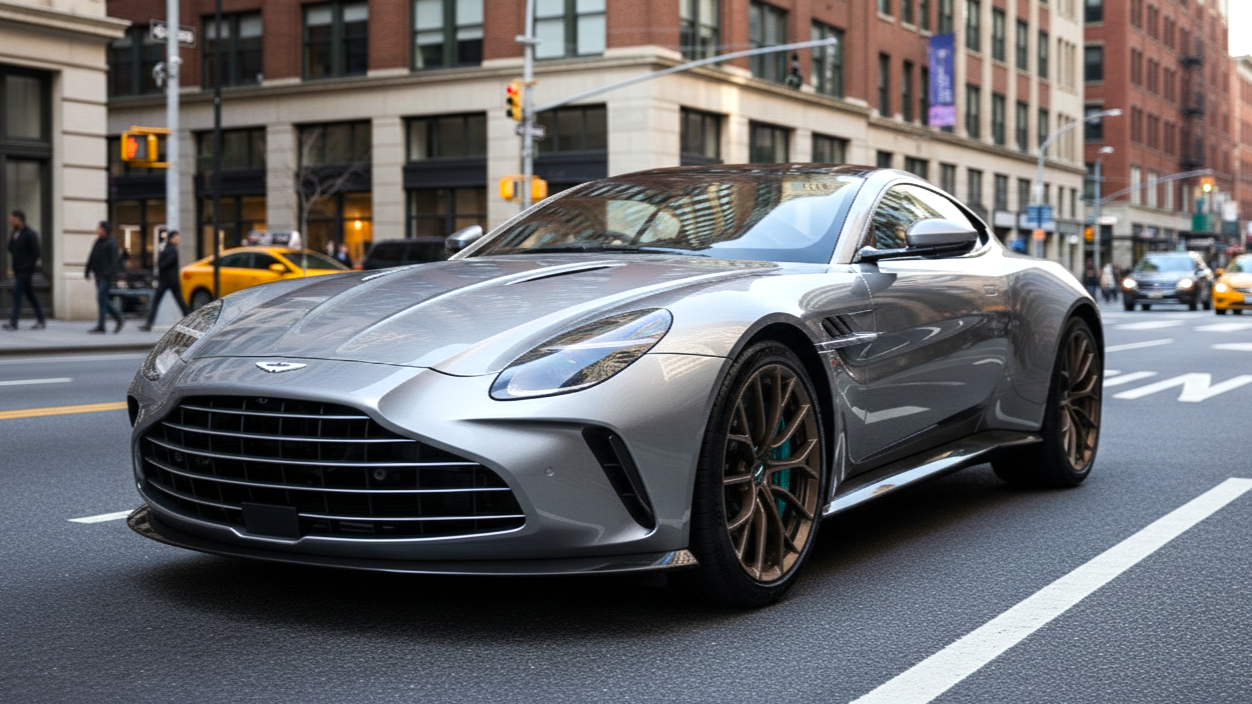 Aston Martin Vantage (New Generation) серебристого цвета