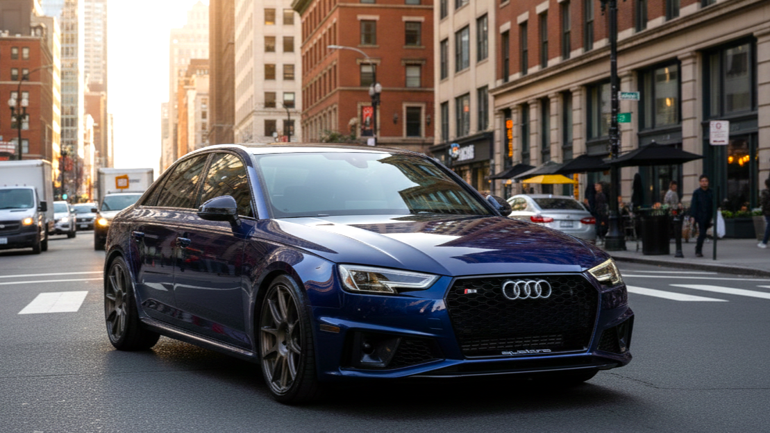 Audi S4 blue colour