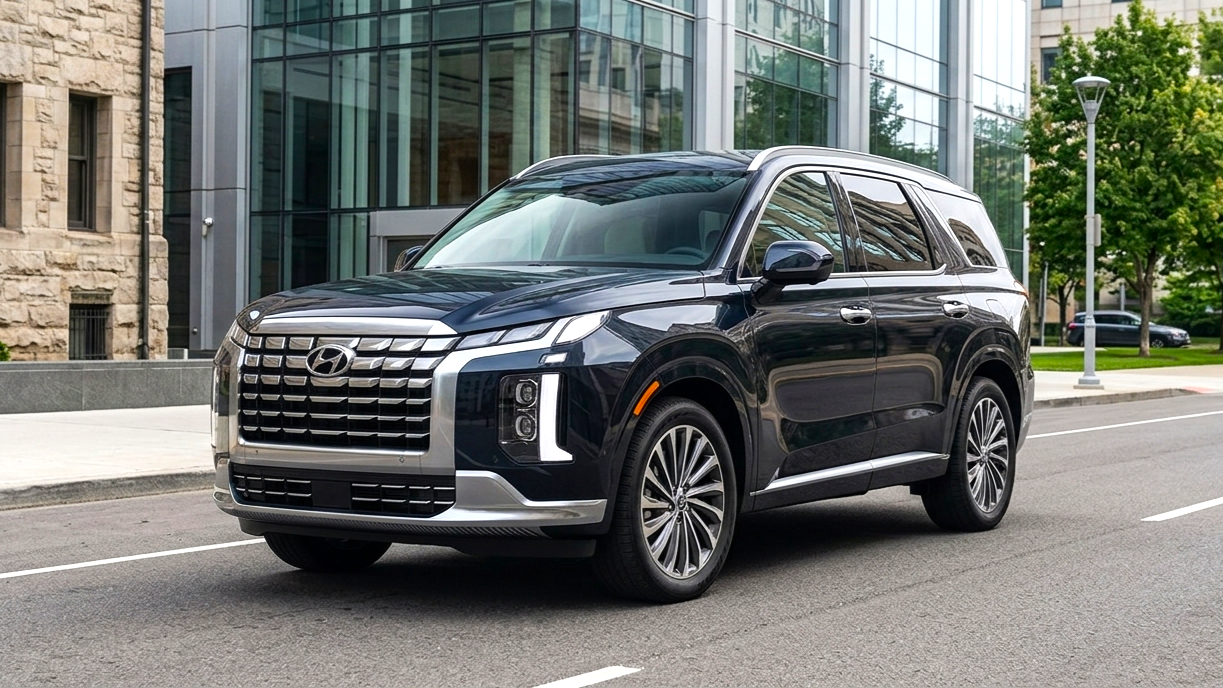 Hyundai Palisade blue colour