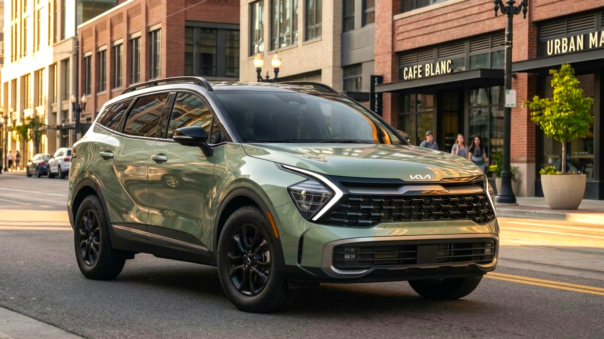 Kia Sportage 2023 green colour