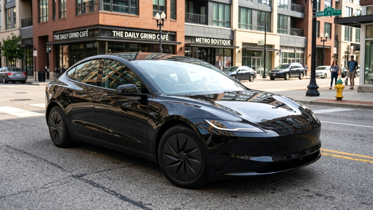 Tesla Model 3 black colour