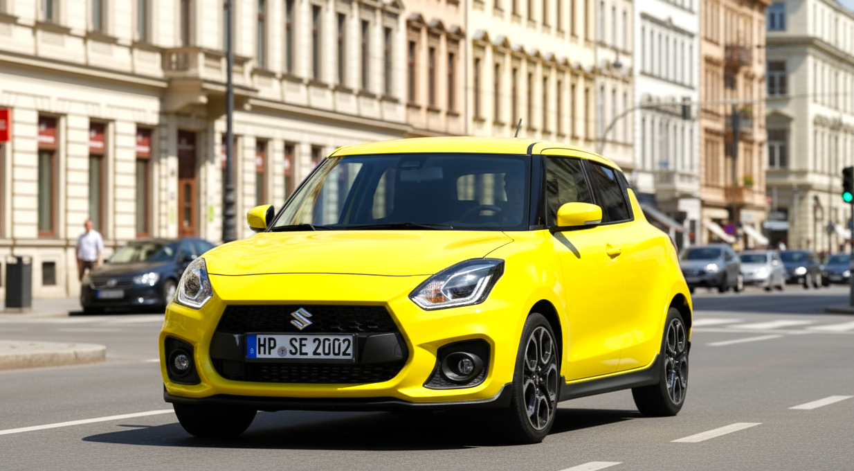 Suzuki Swift yellow colour