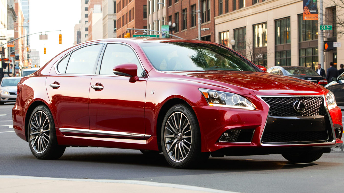 Lexus LS red colour