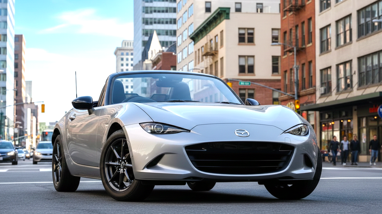 Mazda Miata grey colour