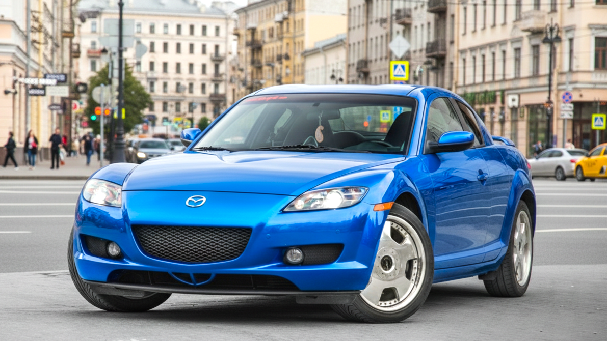 Mazda RX-8 blue colour