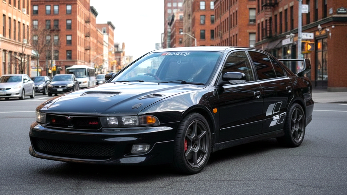 Mitsubishi Galant VR-4 2 черного цвета