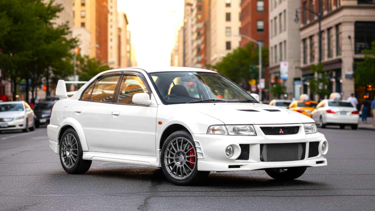 Mitsubishi Lancer GSR (Evolution 0) 2 белого цвета