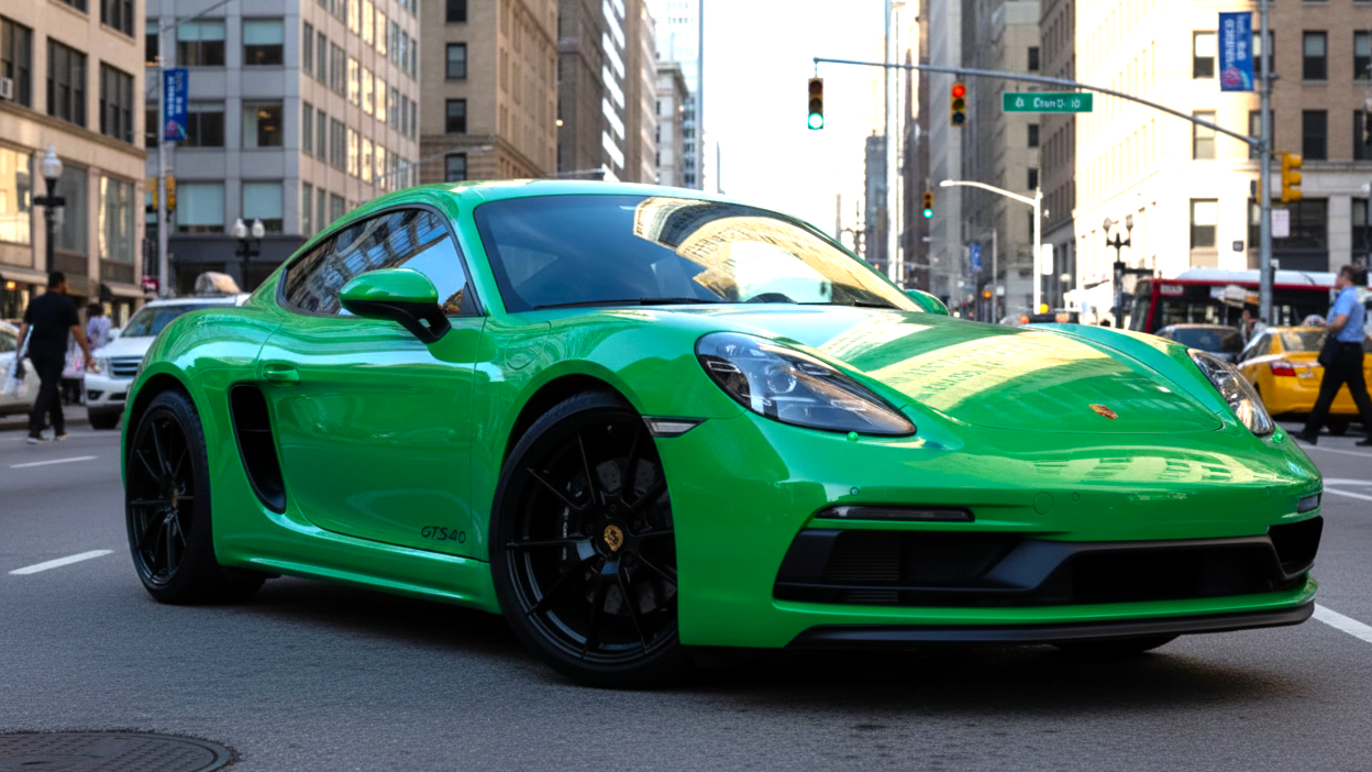 718 Cayman GTS 4.0 2 green