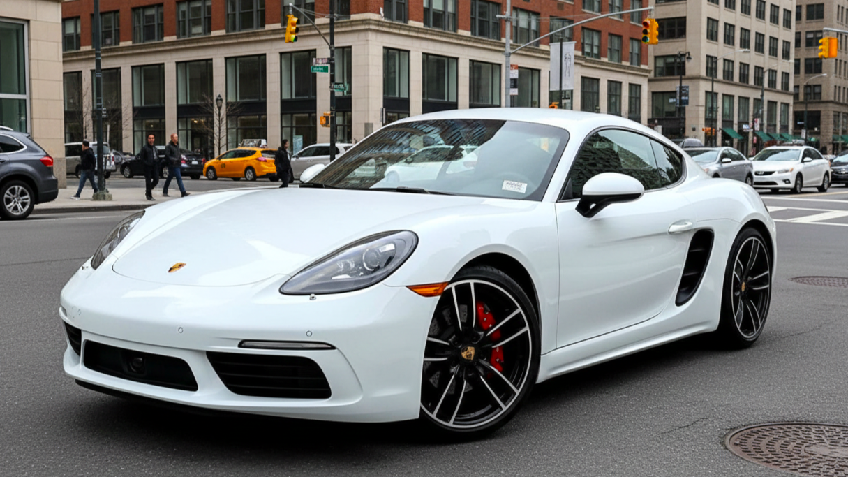 Porsche 718 Cayman 2 white