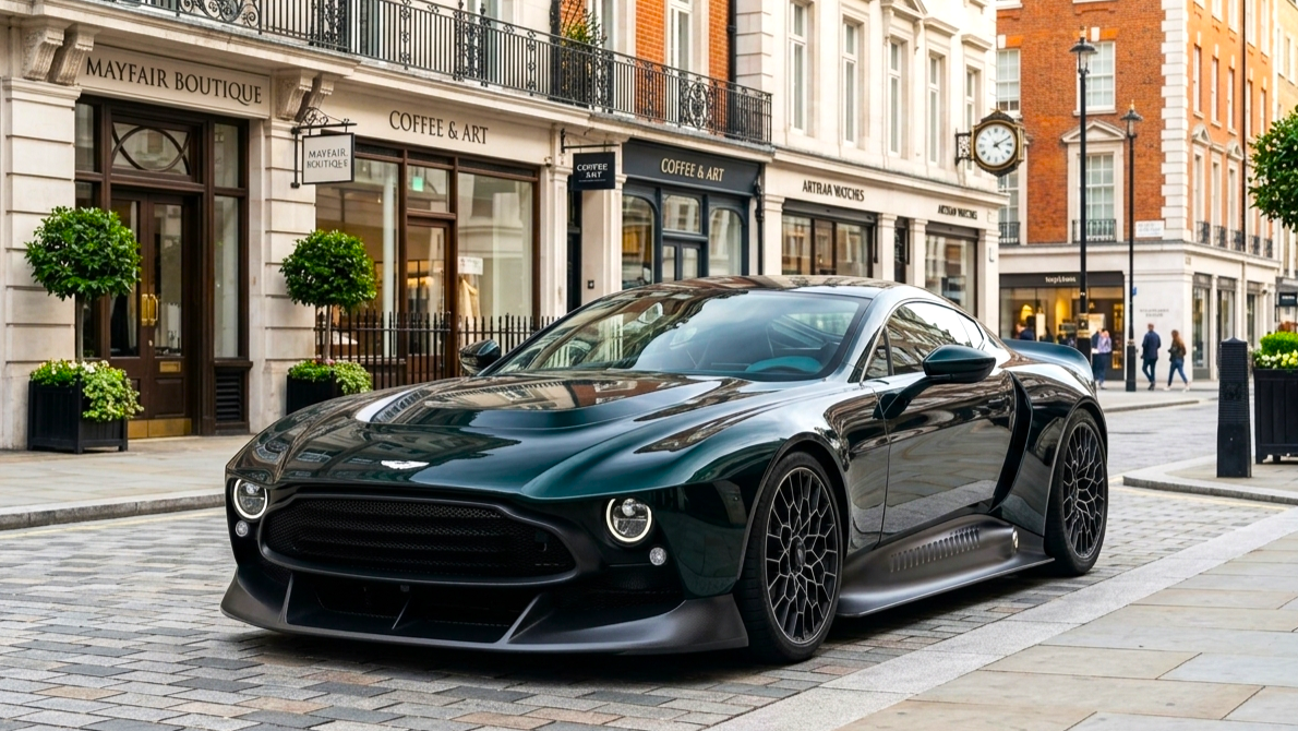 Aston Martin зеленый