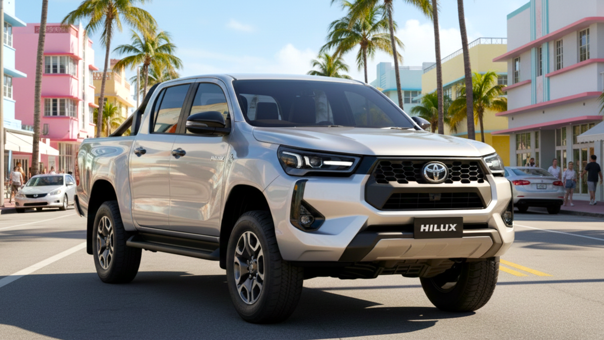 Toyota Hilux 2 silver colour