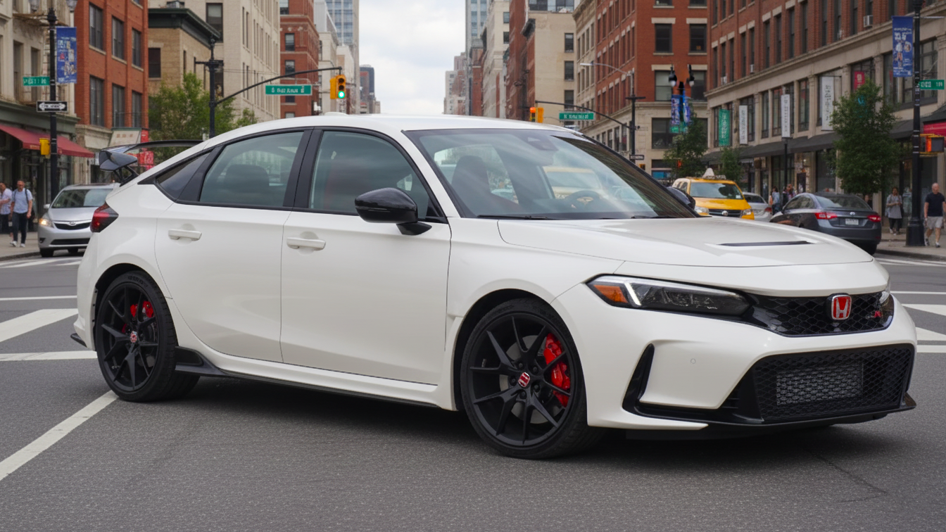 Honda Civic 2 белого цвета