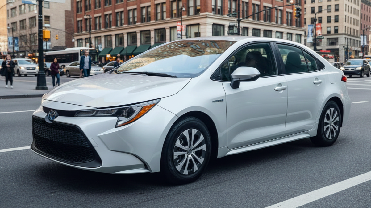 Toyota Corolla Hybrid 2 серого цвета