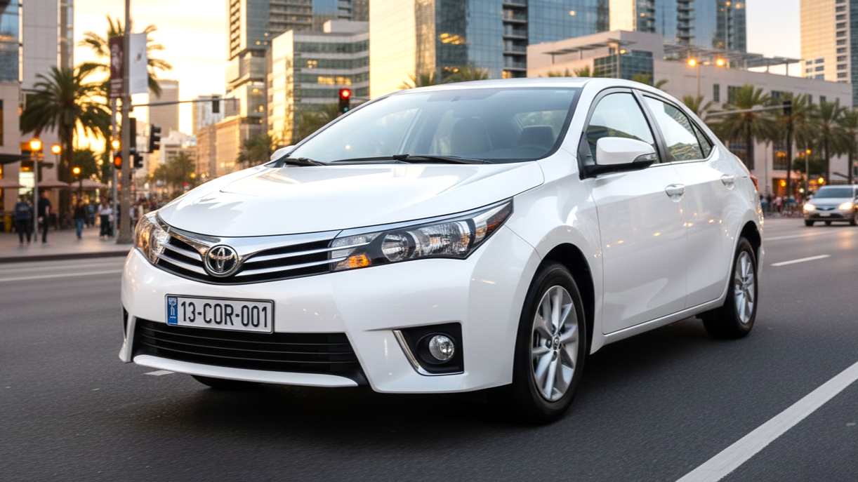Toyota Corolla (2014–2019) белого цвета