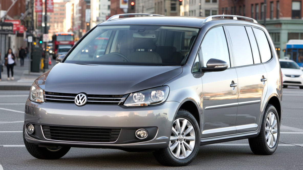 VW (Touran серого цвета