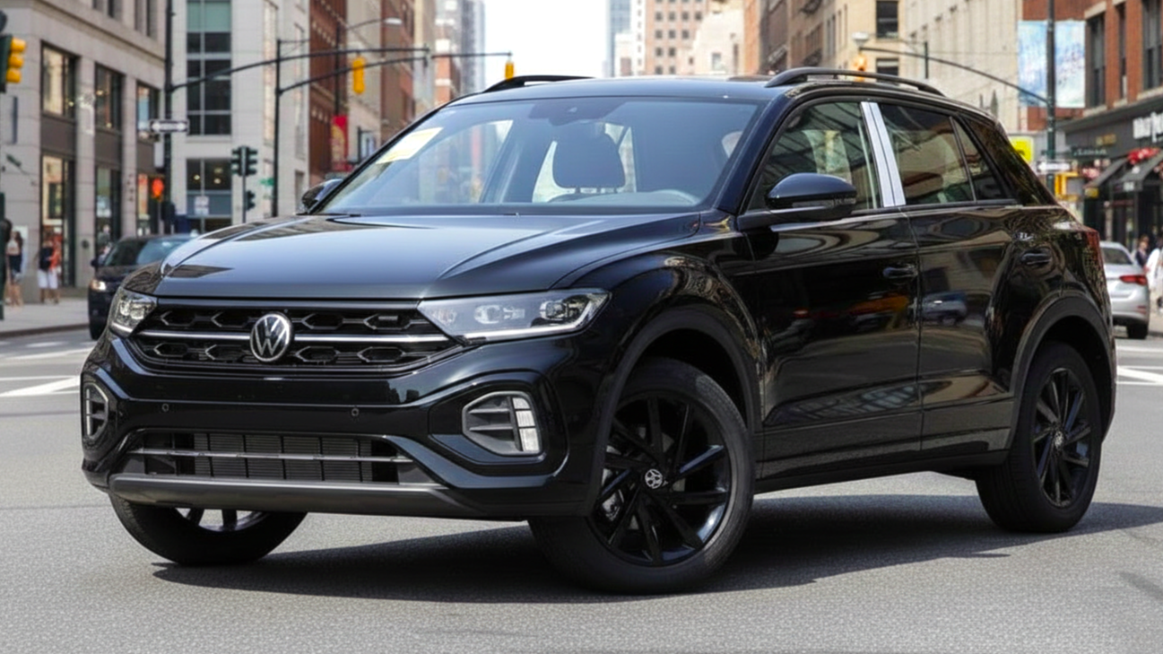 Volkswagen T-Roc 2 черного цвета