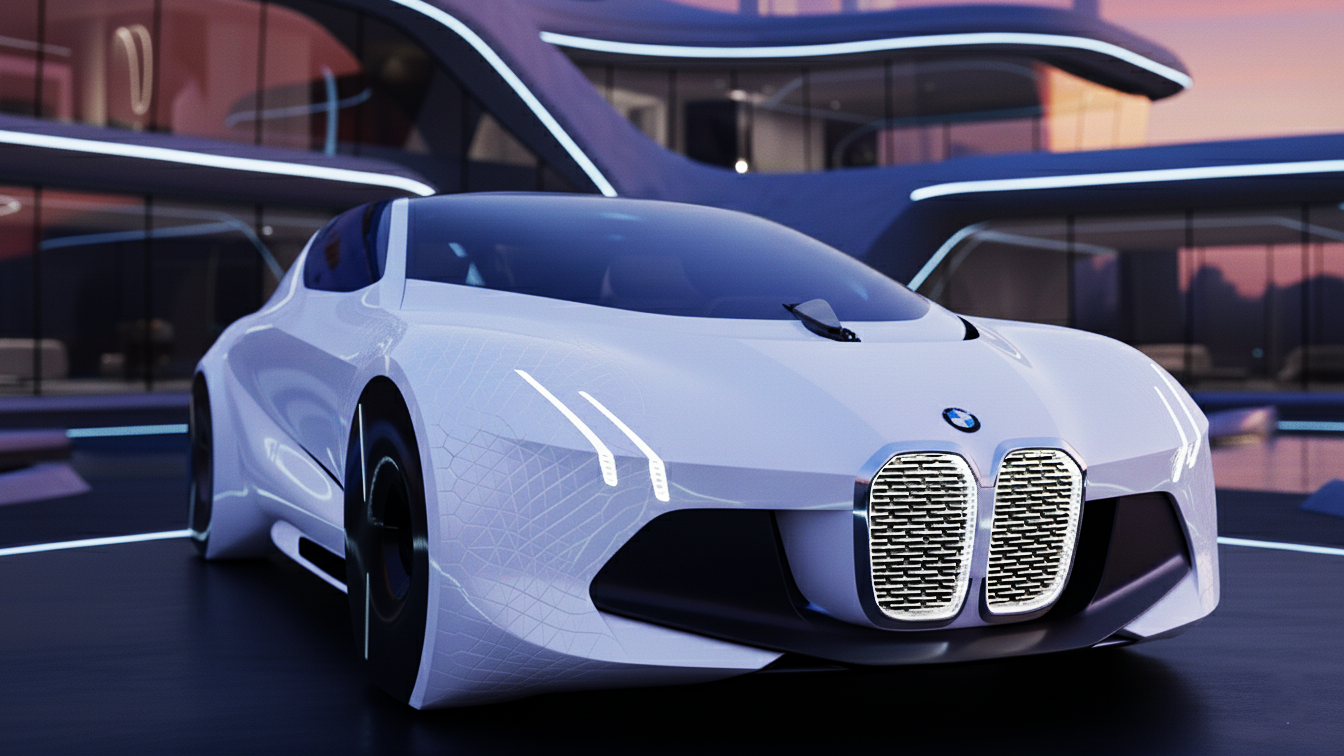 Futuristic BMW car
