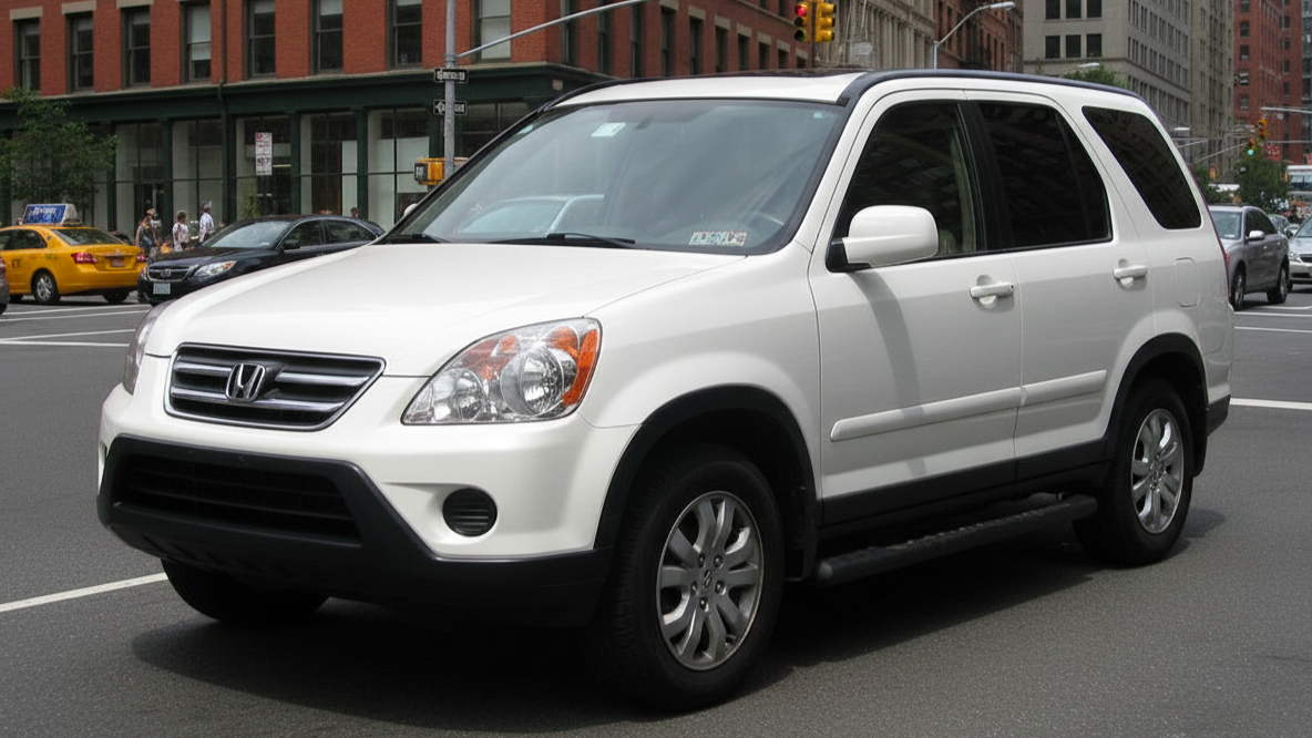 Honda CR-V 3rd Generation, 2007–2011 белого цвета