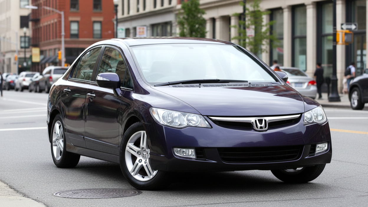 Honda Civic (8th Generation, 2006–2011) синего цвета