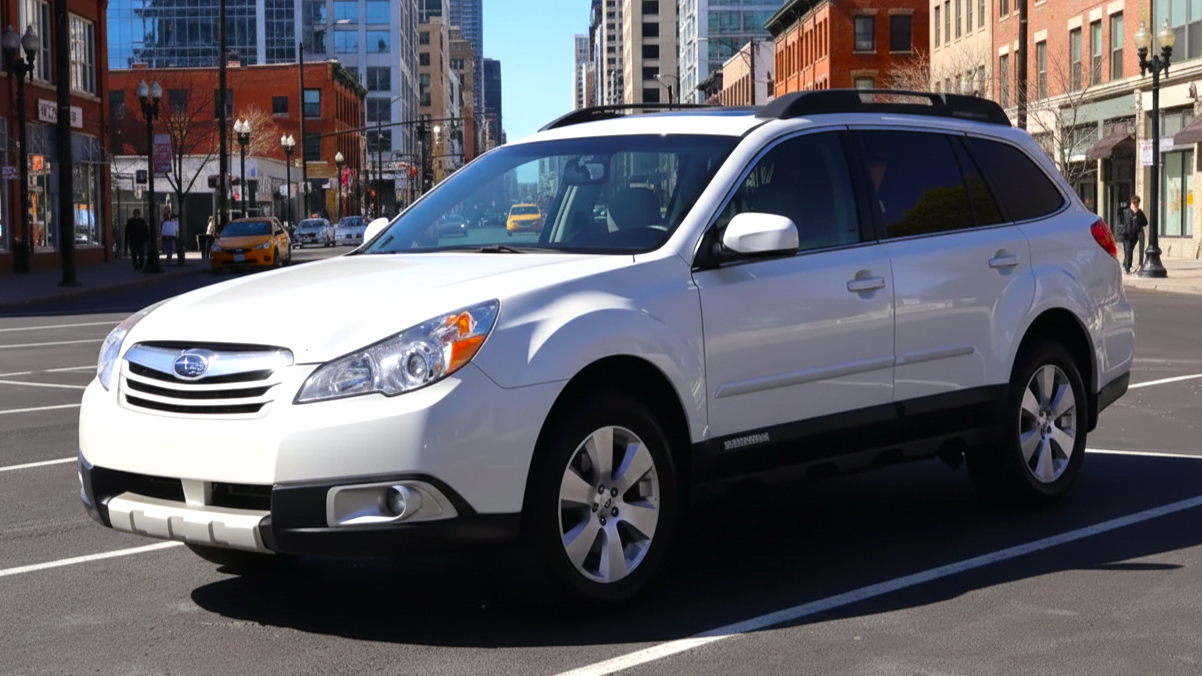 Subaru Outback (Generation BR or early BS, approx. 2012–2015) white