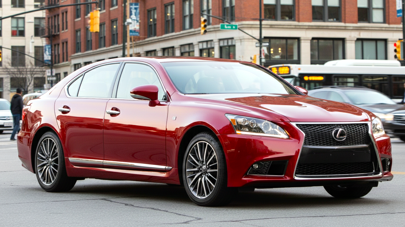 Lexus LS red colour