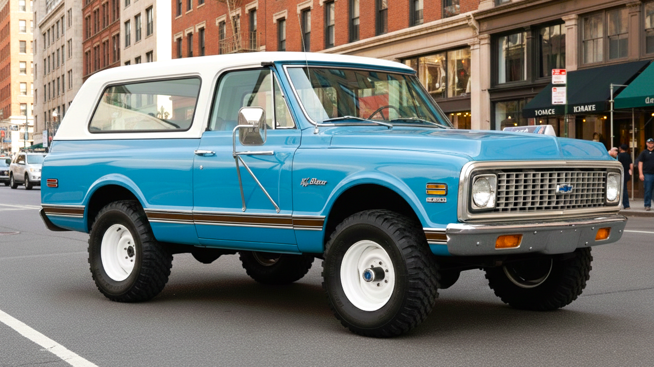 Chevrolet K5 Blazer (1969–1991) голубого цвета