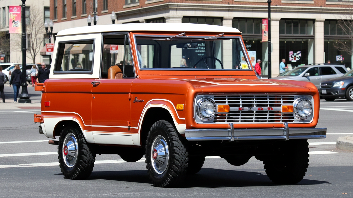 Ford Bronco (1966–1977) orange colour