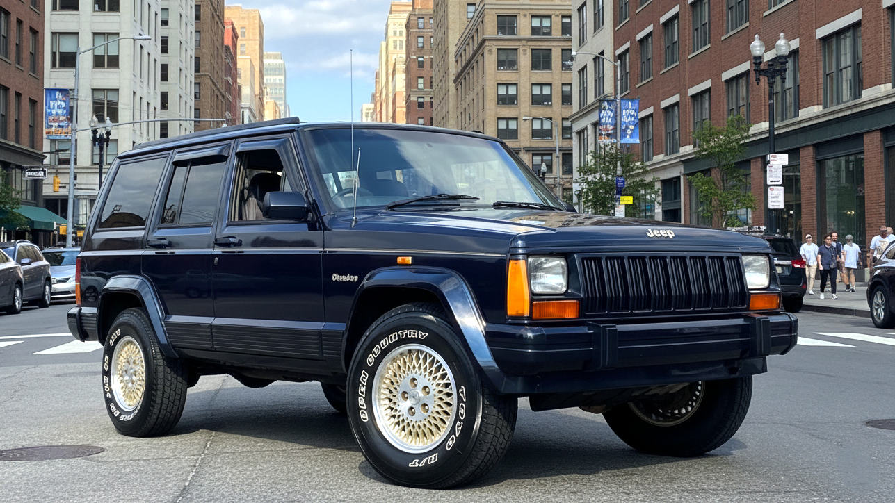 Jeep Cherokee (XJ) blue colour