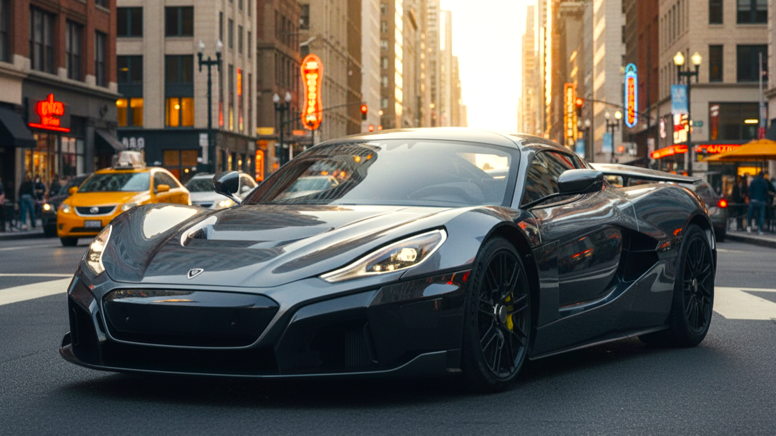 Rimac Nevera черного цвета