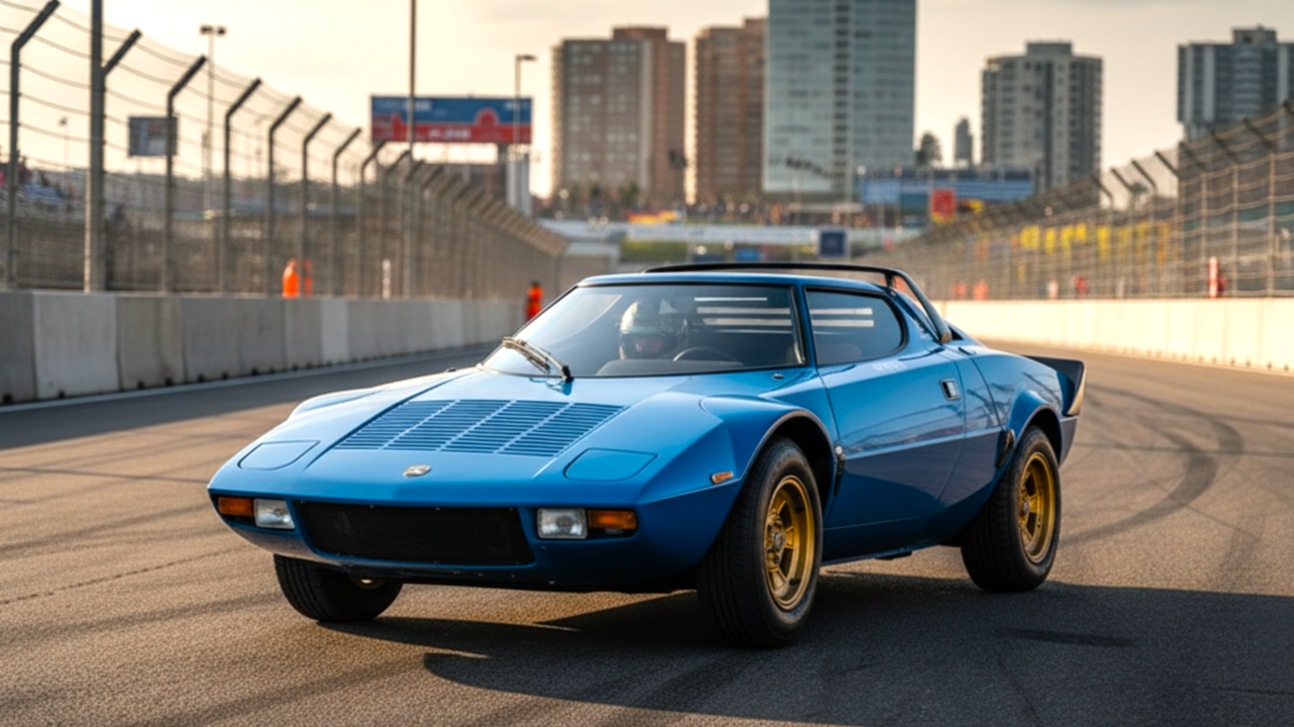 Lancia Stratos HF 1973 года синего цвета