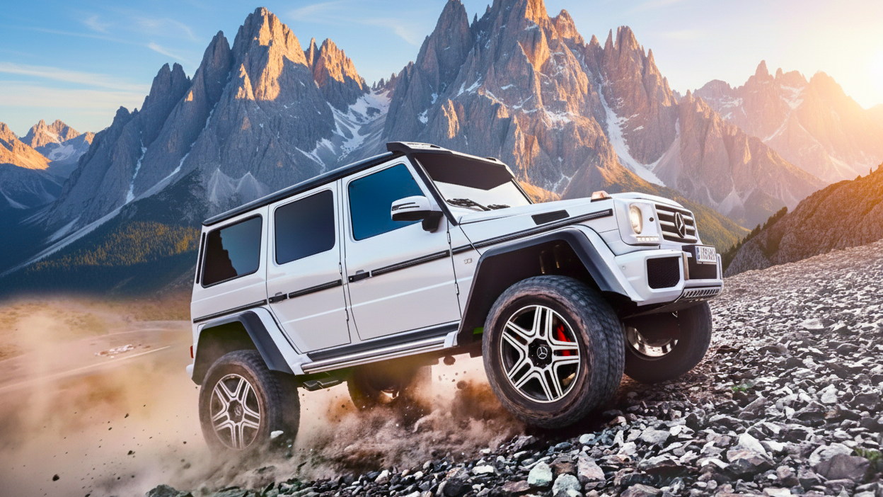 Mercedes-Benz G-Class 4[4 2015 года белого цвета