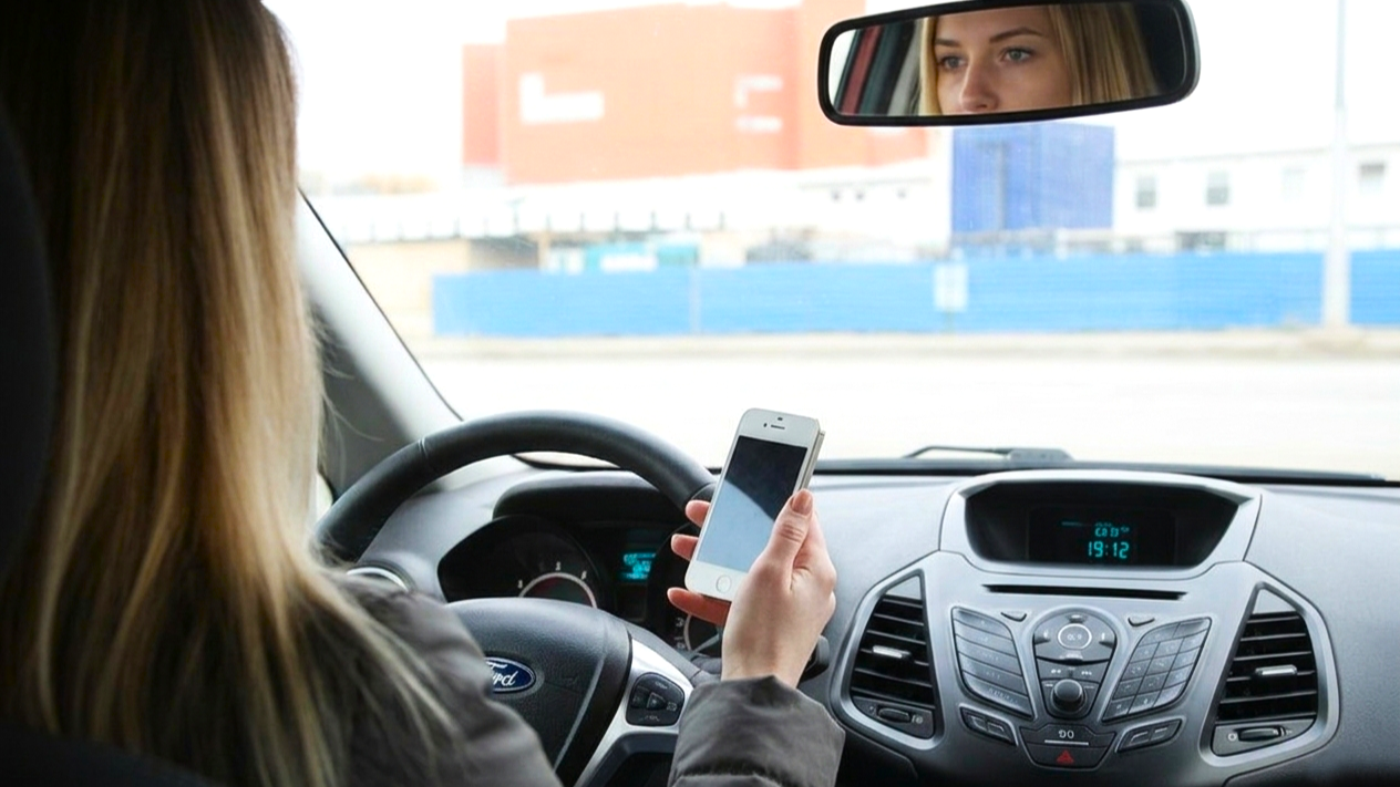 distracting while driving