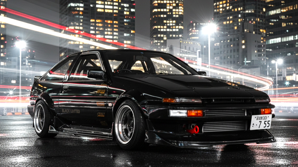 Toyota AE86 Black Colour