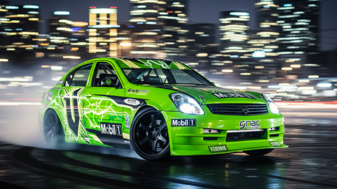 Infiniti G35 Green Colour