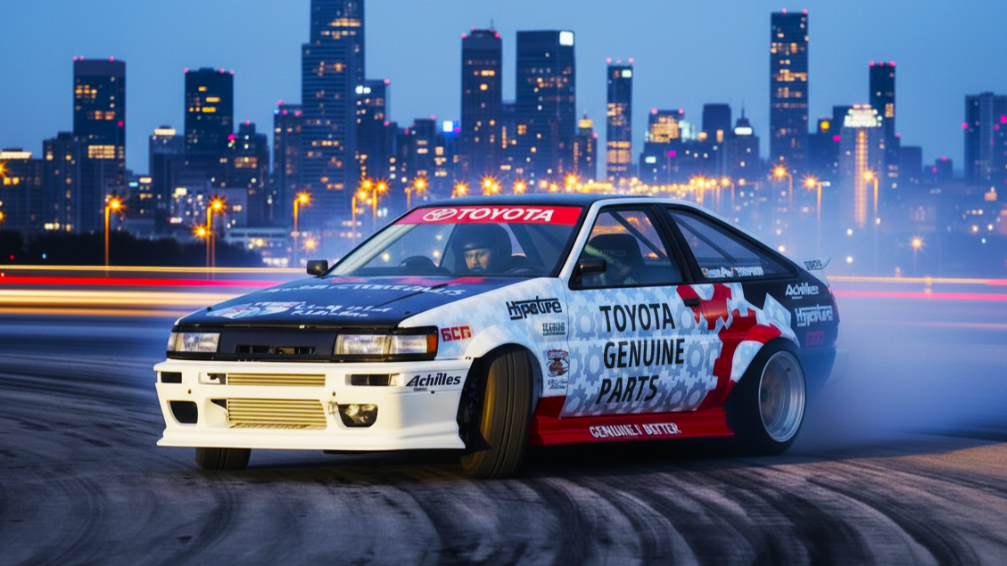 Toyota AE86 White Colour