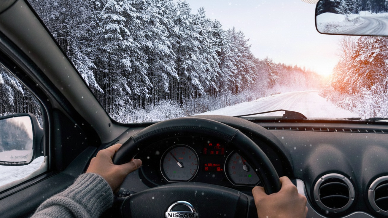 Winter features in a car