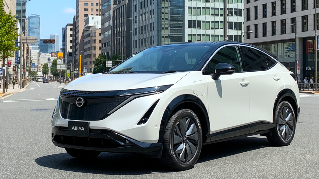 Nissan Ariya белого цвета
