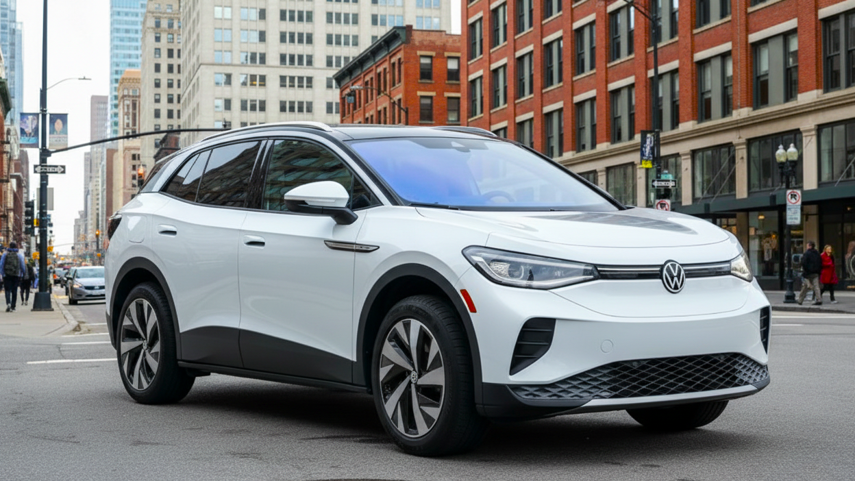 Volkswagen ID.4 белого цвета