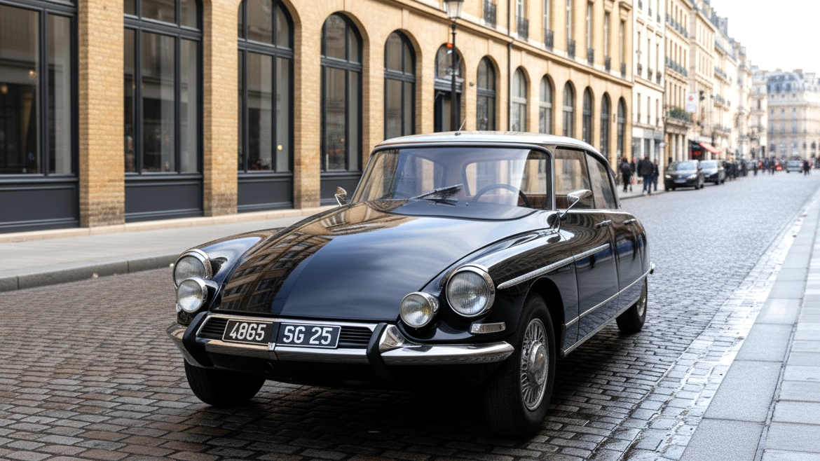 Citroën DS (1955–1975) черного цвета