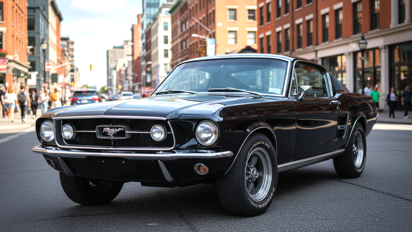 Ford Mustang (с 1964) черного цвета