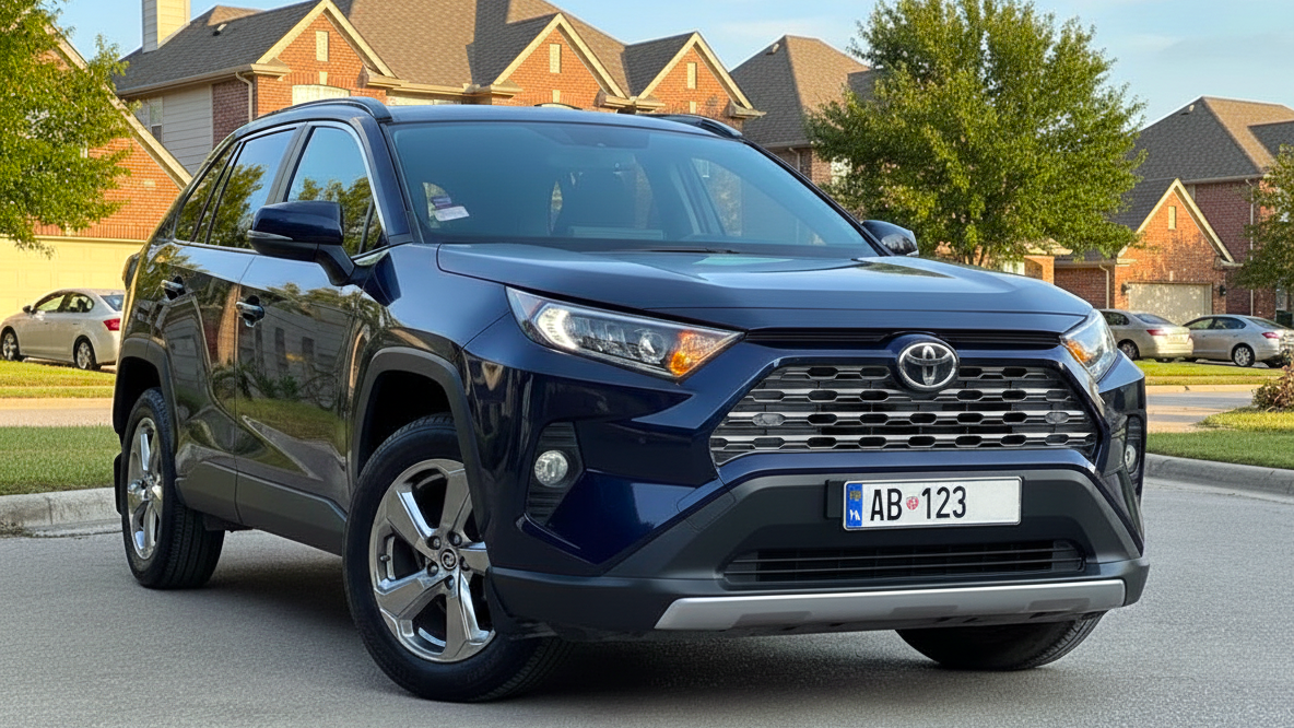 Toyota RAV4 синего цвета