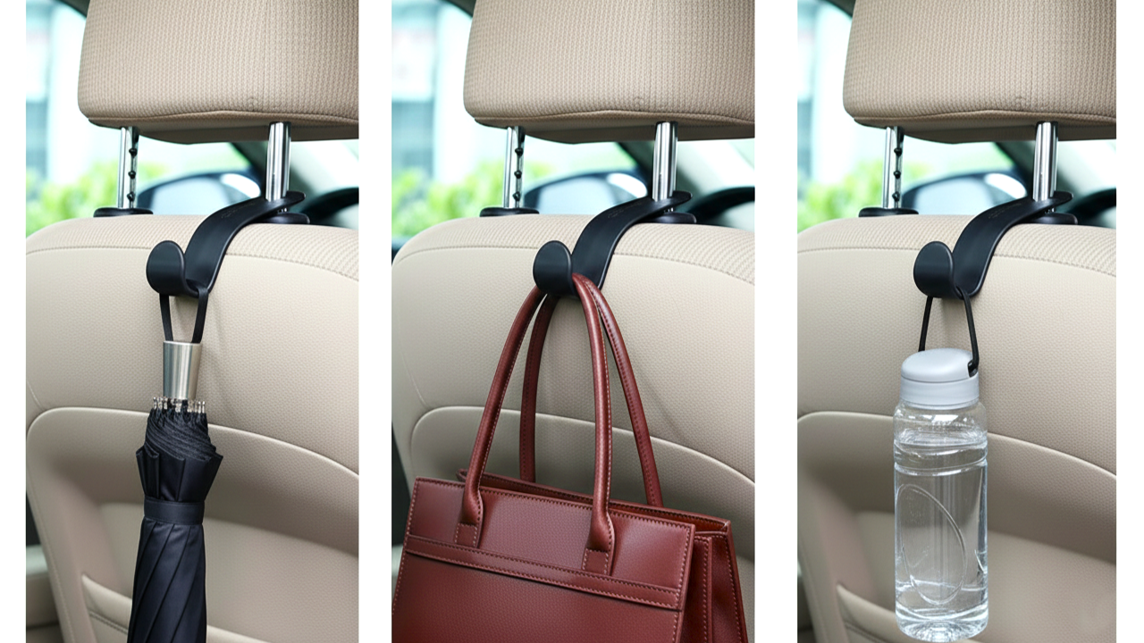 Headrest hooks