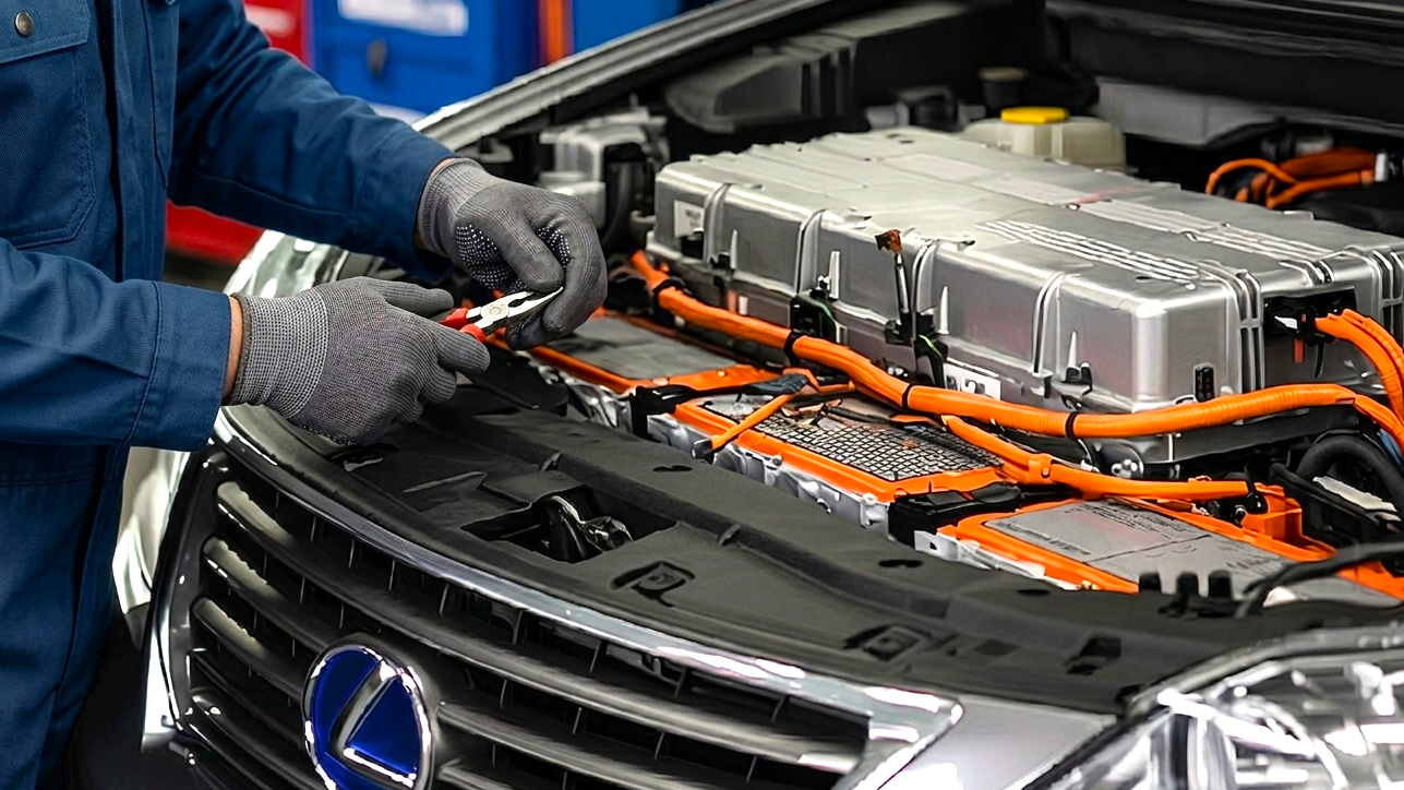 Problems with a storage battery in a hybrid car