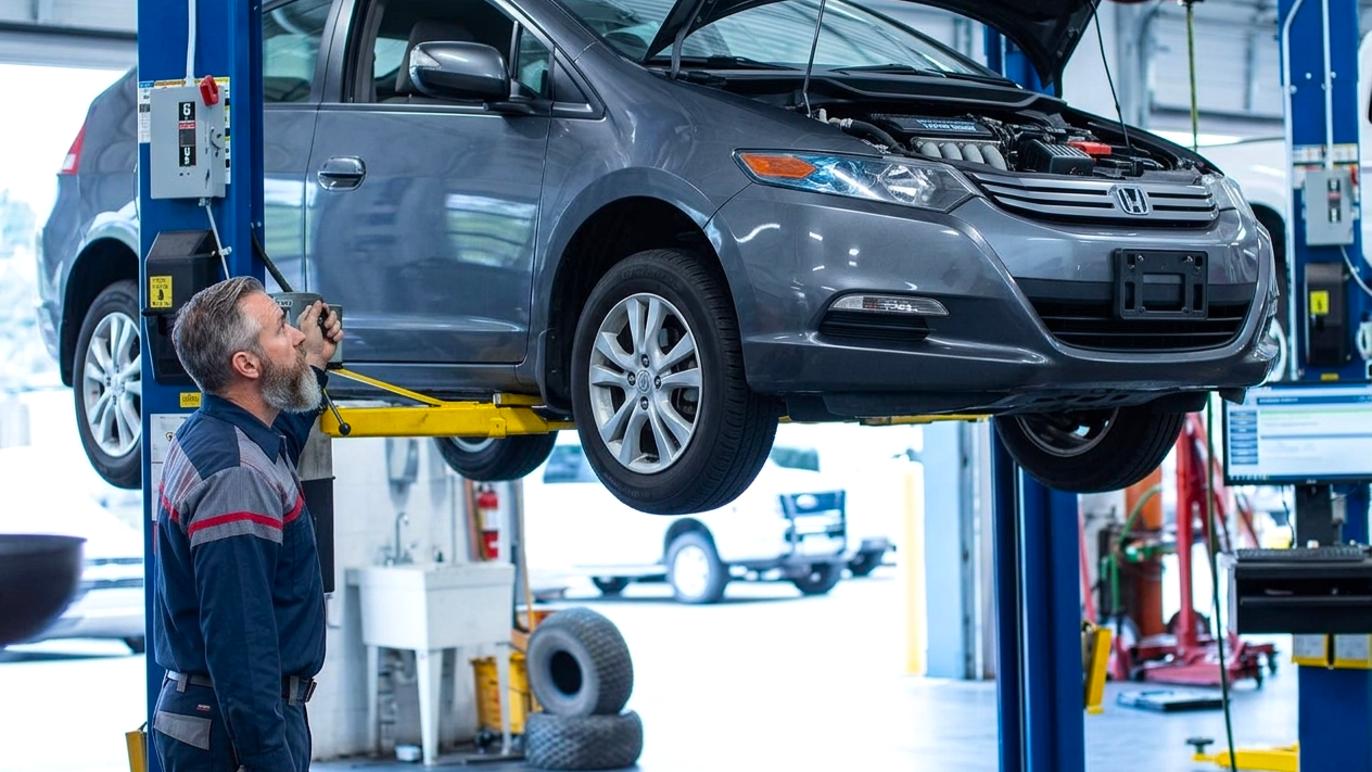 A hybrid car maintenance